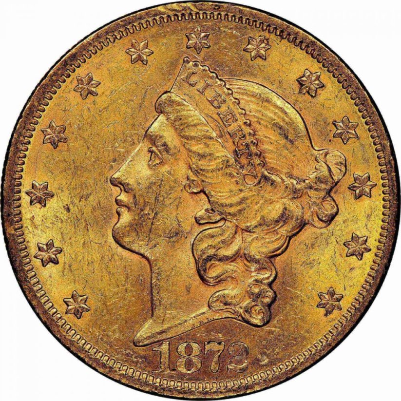 Zlatá mince 20 Dollar American Double Eagle | Liberty Head | 1872