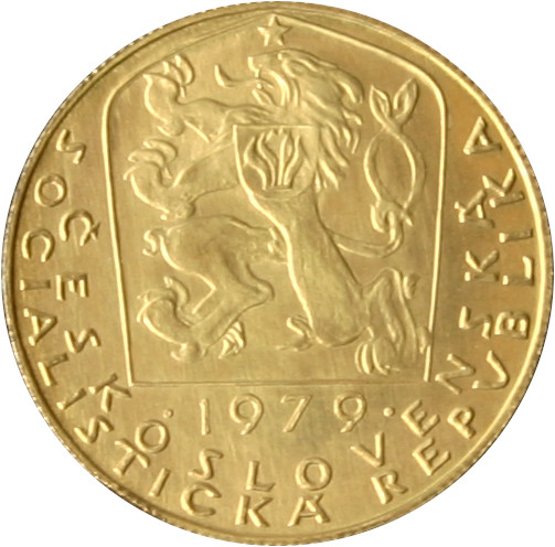 Zlatá mince 1 Dukát | 1979 | 600. výročí úmrtí Karla IV.