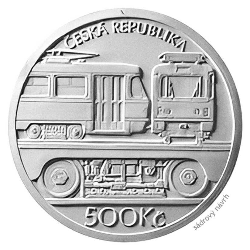 Silver coin 500 CZK Tramvaj ČKD Tatra T3 | 2024 | Standard