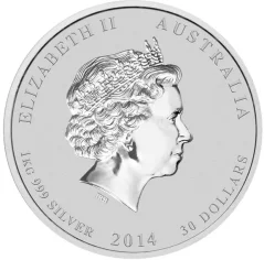 Strieborná investičná minca Rok Kone 1 kg | Lunar II | 2014