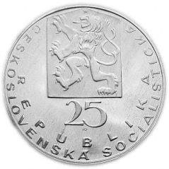 Stříbrná mince 25 Kčs J.E.Purkyně | 1969 | Proof