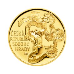Zlatá mince 5000 Kč Hrad Rabí | 2018 | Proof