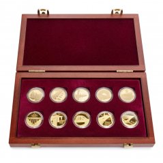 Set of 10 gold coins Mosty | 2011 - 2015 | Proof