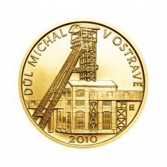 Zlatá minca 2500 Kč Důl Michal v Ostravě | 2010 | Standard