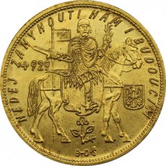 Zlatá mince Svatováclavský 5 Dukát | 1929