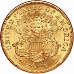 Gold coin 20 Dollar American Double Eagle | Liberty Head | 1871