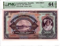 Bankovka 5000 Korun | 1920 | EPQ 64