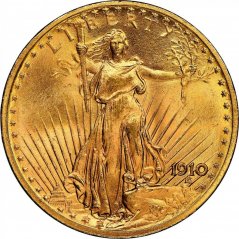 Zlatá mince 20 Dollar American Double Eagle | Saint Gaudens | 1910