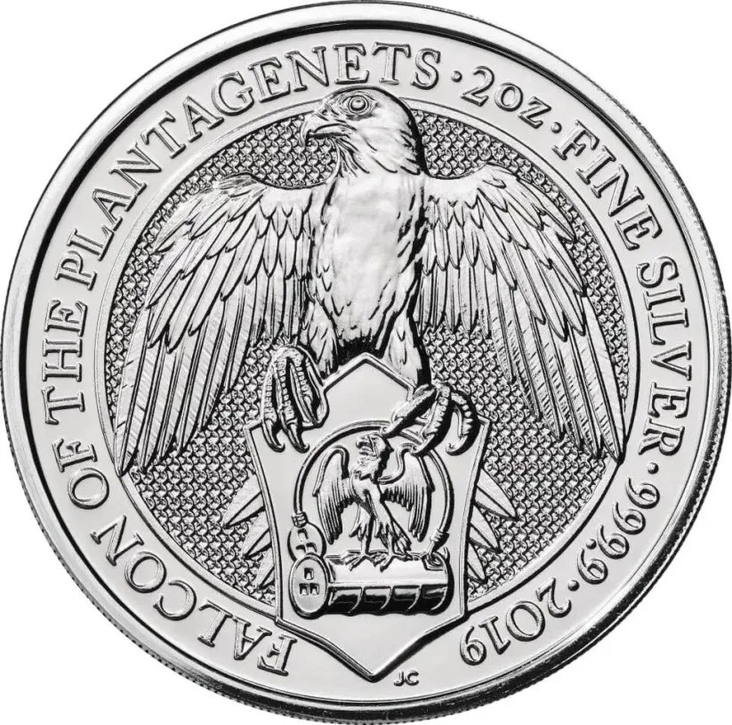 Falcon 2 uncia | Queens Beasts | 2019 | ezüstérme
