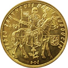 Zlatá minca Svatováclavský 10 Dukát | 1935