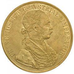 Złota Moneta 4 Dukaty Franciszek Józef I. | 1906