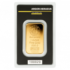 31,1g investiční zlatý slitek | Argor-Heraeus