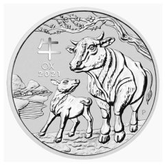 Stříbrná investiční mince Rok Buvola 1 Oz | Lunar III | 2021