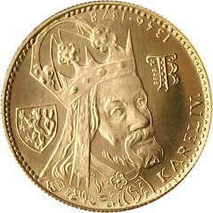Gold coin 1 Ducat | 1978 | 600th anniversary of the death of Charles IV.