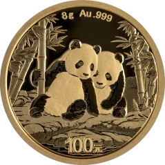 Złota moneta Chińska Panda 8g | 2026