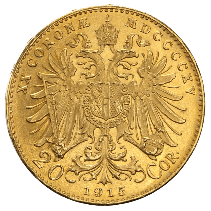 Gold coin 20 Corona Franz-Joseph I | 1915 | Austria New Edition
