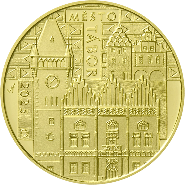 Zlatá mince 5000 Kč Město Tábor | 2025 | Standard