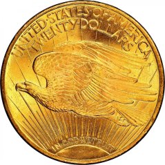 Gold coin 20 Dollar American Double Eagle | Saint Gaudens | 1924