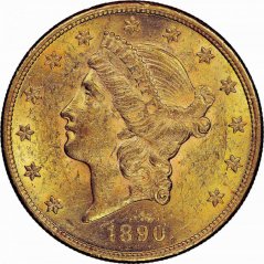 Zlatá mince 20 Dollar American Double Eagle | Liberty Head | 1890