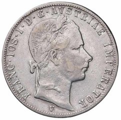 Strieborná minca 1 Zlatník Františka Jozefa I. | Rakúska razba | 1861 B
