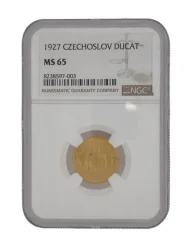 Zlatá mince Svatováclavský 1 Dukát | 1927 | NGC | MS 65