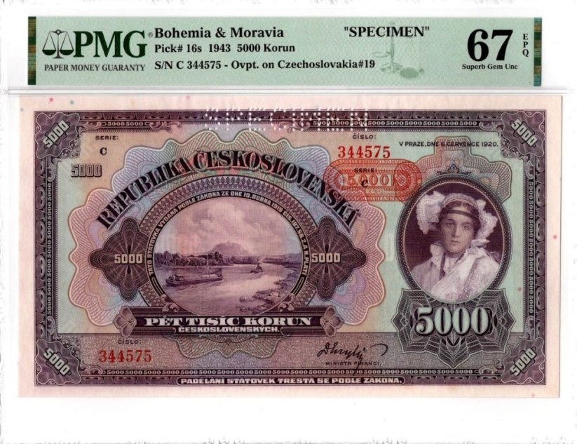 Banknote 5000 Korun | 1943 | EPQ 67