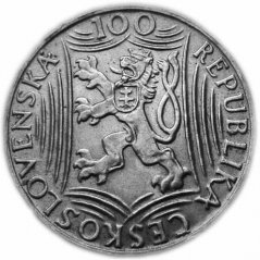 Stříbrná mince 100 Kč | 1949 | 70. výročí narození J. V. Stalina
