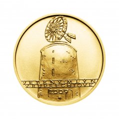 Zlatá minca 2500 Kč Větrný mlýn v Ruprechtově | 2009 | Proof