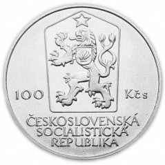 Strieborná minca 100 Kčs Antonín Zápotocký | 1984 | Proof