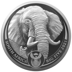 Elefánt 1 uncia | Big Five II | 2021 | ezüstérme