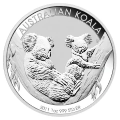 Koala 1 uncia | 2011 | ezüstérme