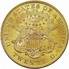Gold coin 20 Dollar American Double Eagle | Liberty Head | 1875