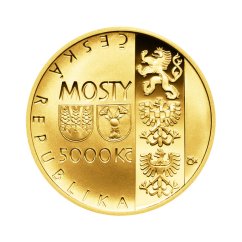 Zlatá mince 5000 Kč Jizerský most na trati Tanvald-Harrachov | 2014 | Standard