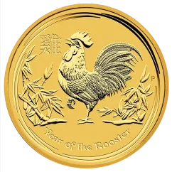 Gold coin Rooster 2 Oz | Lunar II | 2017