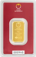 10g investiční zlatý slitek | Münze Österreich
