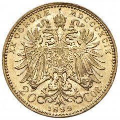 Zlatá mince 20 Korona Františka Josefa I. | Rakouská ražba | 1901