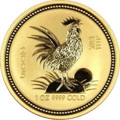 Gold coin Rooster 2 Oz | Lunar I | 2005