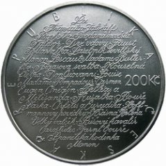 Silver coin 200 CZK Jarmila Novotná | 2007 | Proof