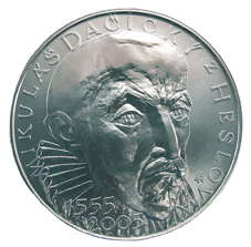 Silver coin 200 CZK Mikuláš Dačický z Heslova | 2005 | Proof