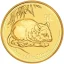 Zlatá investiční mince Rok Myši 1 Oz | Lunar II | 2008