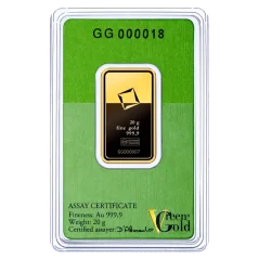20g Gold Bar | Valcambi | Green Gold