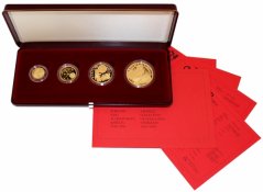 Sada 4 zlatých mincí Karel IV. | 1998 | Proof