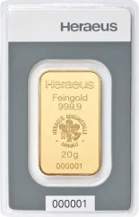 20g investiční zlatý slitek | Heraeus | Kinebar