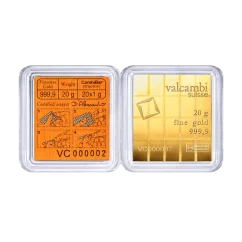 20 x 1g Gold Bar | Valcambi | CombiBar®