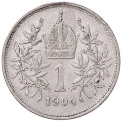 Srebrna Moneta 1 korona Franciszek Józef I. | Austriacki | 1915