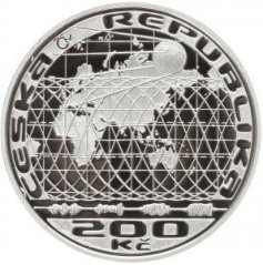 Silver coin 200 CZK Vypuštění první umělé družice Země | 2007 | Proof