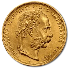 8 Gulden Ferenc József I. | 1892 | UV | aranyérme