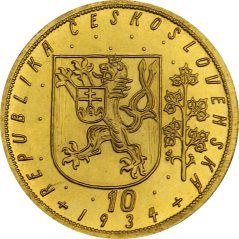 Zlatá minca Svatováclavský 10 Dukát | 1934