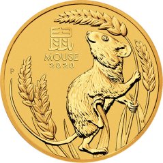 Zlatá investičná minca Rok Myši 2 Oz | Lunar III | 2020