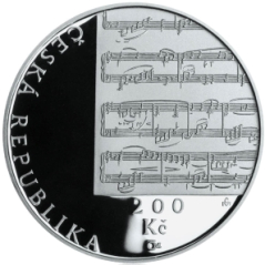 Strieborná minca 200 Kč Gustav Mahler | 2010 | Proof